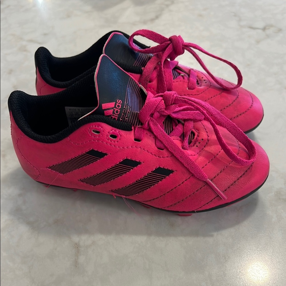 Adidas Kids Pink Soccer Shoes